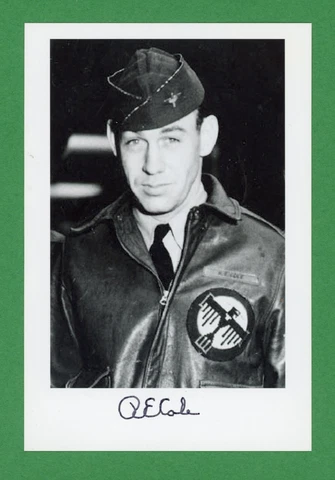 Richard E. Cole DEC WWII Doolittle Tokyo Raiders Crew 1 Signed 4x6 Photo R1089 Cover