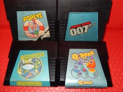 Lot Of 4 PARKER BRO'S  Cartridges FOR ATARI 5200 Q*Bert, Popeye ,Frogger ,007 - Image 1 of 4