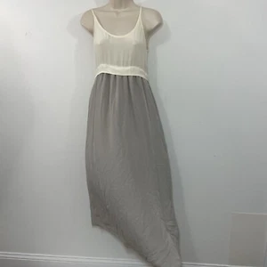 Wilfred Aritzia Bisous 100% Seide Tank Maxikleid Gr. XXS BOHEMIAN Colorblock - Bild 1 von 7