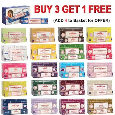 🔥 Incense Sticks Bulk Buy 3/12 Packs Box 15g Satya Nag Champa Joss Insence Mix - Image 1 of 2