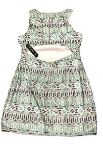 As You Wish prom sequin dress Blue Aqua White Cut Out Back Vtg Jr Sz 13 Mini 112 - Picture 1 of 6
