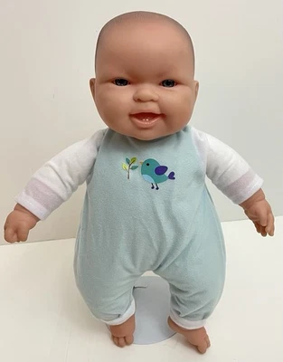 JC Toys Berenguer Baby Doll 14 Inch Soft Body Blue Eyes Brown Painted Hair - Image 1 of 4