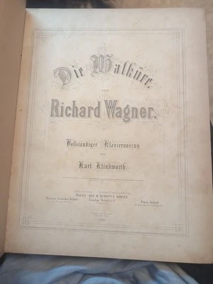 Richard Wagner DIE WALKURE IN FULL SCORE In Full Score Early Edition - Image 1 of 4