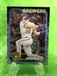 Joey Wiemer - Silver Crackle - 2024 Topps Series 1 #9 Milkaukee Brewers  - Picture 1 of 11