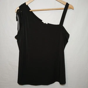 Maurice's One Shoulder Look schwarzes Stricktop Gr. XL - Bild 1 von 5