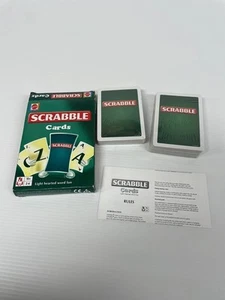 Scrabble Cards by Mattel 2006 Open Box Sealed Cards Word Game Compact Travel Fun - Picture 1 of 8