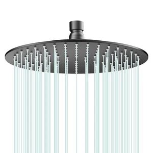 All Metal Rain Shower Head - Heavy Duty Stainless Steel, Easy Install, High W... - Picture 1 of 7