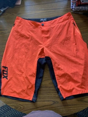 Pantalones Cortos FOX RACING Attack Poliéster Spandex Ligeros Talla 34 Naranja/Negro Foto 1 de 4