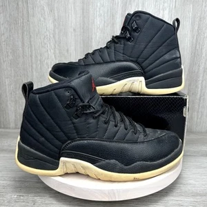 Nike Air Jordan 12 Retro Neoprene Nylon Black Taxi Sz 9 130690-004 Sneakers OG - Picture 1 of 11