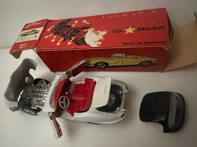 Tekno(Denmark) # 927 Jaguar E Type White 1/43-Diecast-Open Hood, Doors, Trunk - Image 1 of 4