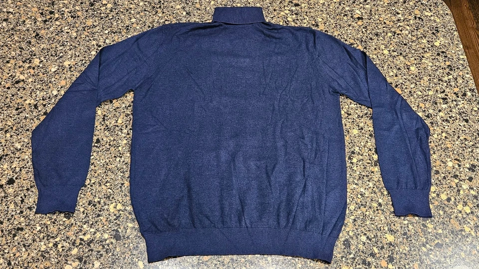 Suéter Scotch & Soda Clásico Azul Marino Cuello Tortuga Para Hombre Talla XL Ligero Foto 1 de 4