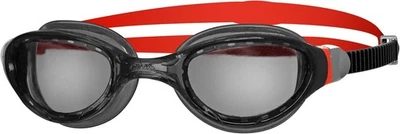 ZOGGS Phantom 2.0 Swim Goggles | Black/Red - Tinted Smoke Lens | Anti-Fog UV - Image 1 of 4