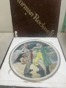 Norman Rockwell 1981 Limited Edition "NO KINGS NOR DUKES" 8in.Plate - Bild 1 von 5