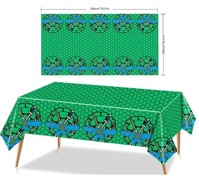 TMNT Birthday Table Cover. Set Of 2 - Image 1 of 3