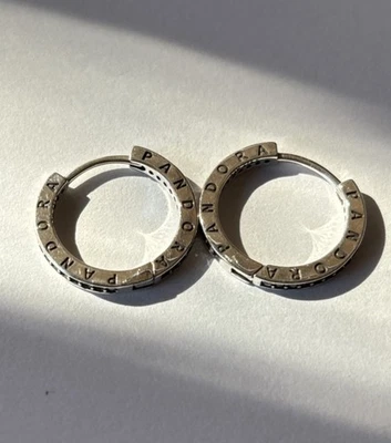 Pendientes Pandora Auténticos Nuevos Plata de Ley Foto 1 de 4