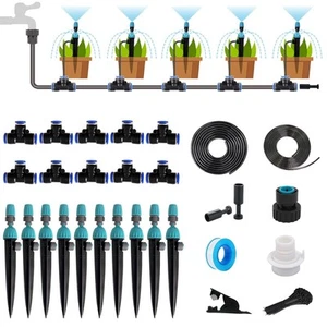 Drip Irrigation System,50FT Main Pipe and 16FT Branch Pipe,10 Adjustable... - Picture 1 of 6