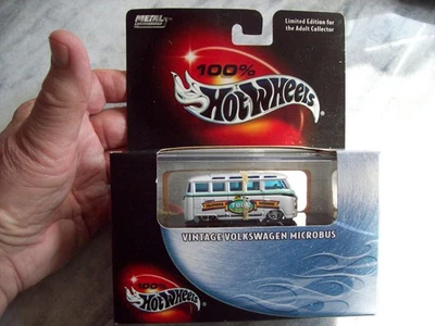HOT WHEELS VINTAGE VW MICROBUS IN BLACK BOX....rubber bands dried out - Image 1 of 2