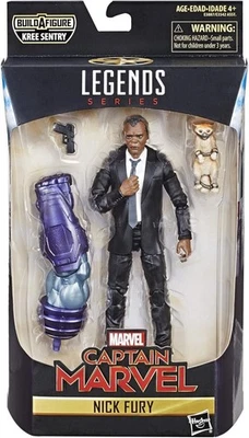 Figuras de acción de Nick Fury y Goose Capitán Marvel de Marvel Legends Foto 1 de 4