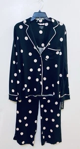 Kate Spade New York Women’s Black & Pink Dot Pajama Sleepwear S/P NWT $114 - Picture 1 of 6