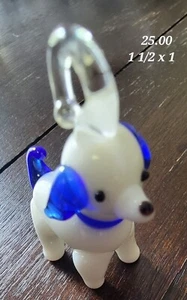 Hand Blown Glass DOG multi-color Pendant Beautiful - Picture 1 of 1