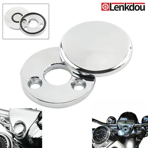 Chrome Fork Lock Cover For Harley Touring Road King FLHR Classic Custom 1994-UP  - Picture 1 of 9