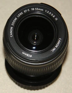 Objektiv 18-55mm IS / mit Bildstabilisator / von Canon / ohne Frontdeckel - Bild 1 von 2