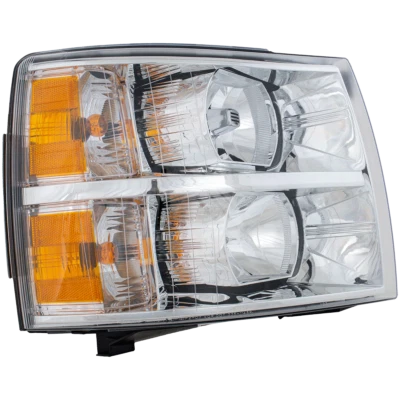 Fits 07-13 CV SILVERADO 1500 HALOGEN COMBINATION HEADLIGHT ASSY SET LH+RH 09-13 Foto 1 de 4