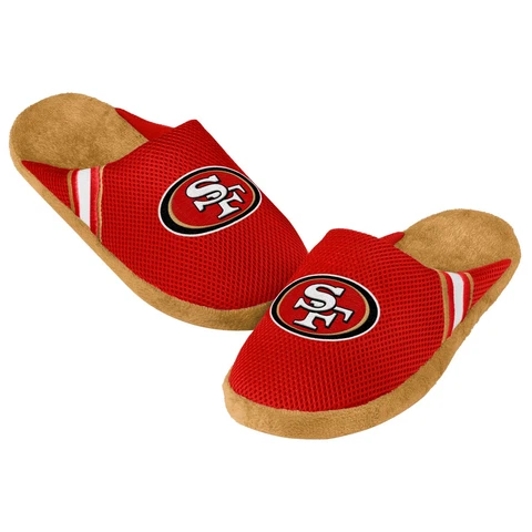San Francisco 49ers Youth Jersey Mesh SLIDE SLIPPERS New - FREE U.S.A. SHIPPING Cover