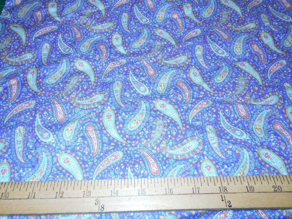 27" Lilac Paisley  Fabric - Image 1 of 1