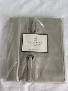 Pottery Barn Grommet Drape Shade 32x84" Taupe 100% Cotton NIP - Picture 1 of 5