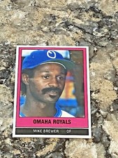1986 TCMA Mike Brewer #100 Omaha Royals Minor League Baseball Card