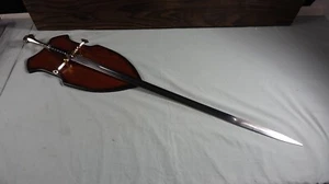 Power Of The Lord Over Elvis From Flame West Rings 42" Medieval Sword & Plaque - Picture 1 of 8