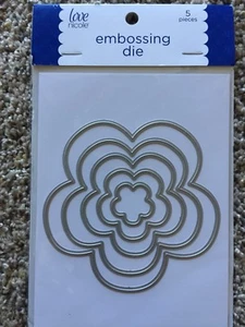 Love Nicole Embossing Die Nesting Flowers (5 dies) STC0277 NEW - Photo 1/2