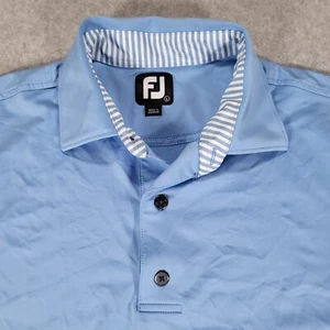 FootJoy Kurzarm Golf Polo Herren Large Babyblau - Bild 1 von 9