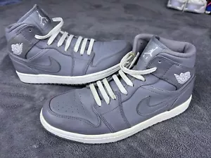 Men's Nike Air Jordan 1 Size 10 Cool Grey 554724-003 (2013) Grey/ C Description - Picture 1 of 15