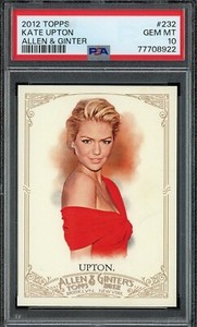 2012 Topps Allen & Ginter Kate Upton Trading Card #232 RC Graded PSA 10 GEM MINT