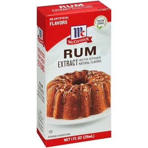 McCormick Rum Extract - 1oz. bottle - Pack of (6) units - Sealed & New - Picture 1 of 1