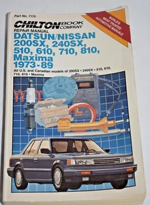 Manual de reparación de Chilton 1973-89 #7170 Datsun/Nissan/200Sx-240Sx-510-610-710, 810 - Imagen 1 de 8