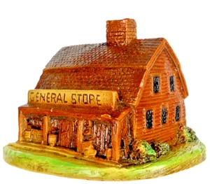 Orzeck 1980 "Tiny Town" Miniature Vtg. "General Store" 3" Tall Ceramic Figurine - Picture 1 of 8