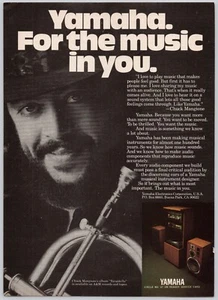 1981 Yamaha Component System Stereo Hi-Fi Chuck Mangione Vintage Print Ad - Picture 1 of 1