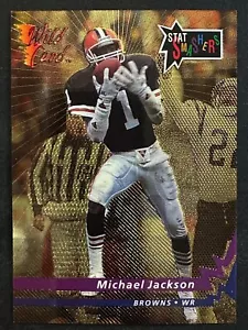 Michael Jackson 1993 Wild Card Stat Smashers Gold Cleveland Browns #CSS-98 - Imagen 1 de 2