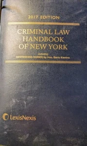 2017 Edition Criminal Law Handbook of New York - Perfect Paperback - LIKE NEW - Bild 1 von 1