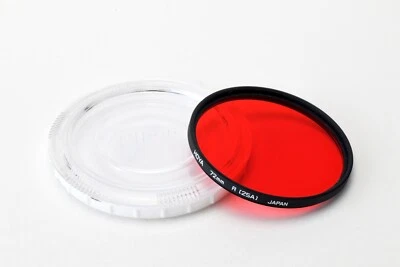 72mm HOYA R 25A Black & White Contrast Filter Excellent Condition Canada - Image 1 of 4