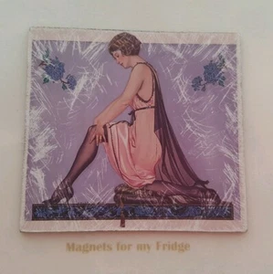 VINTAGE 1922 ART DECO FASHION 'Rustic Look' FRIDGE MAGNET - M502 PDF - Picture 1 of 1