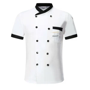 Unisex Chef Apparel Chefs Button Short Sleeve Professional Kitchen-Unifor wbr/ - Picture 1 of 25