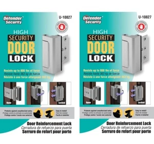 Prime-Line Products U 10827 Door Blocker Entry Door Stop, Satin Nickel Pack Of 2 - Picture 1 of 5