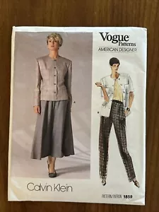 Calvin Klein 1859 modelli Vogue designer americano taglia 12 taglio usato - Foto 1 di 3
