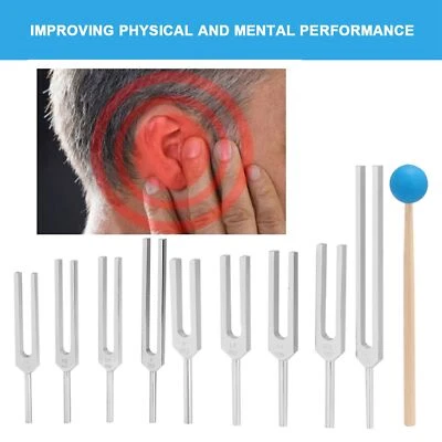 9 piezas 174/285/396/ 417/ 528/ 639/ 741/ 852/ 963HZ Horquilla de afinación Sonido Sanación EE. UU. Foto 1 de 4