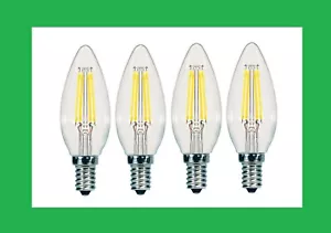 4 pack 40W E12 Greenlite Dimmable LED chandelier Ceiling Fan Candle Light Bulb - Picture 1 of 2