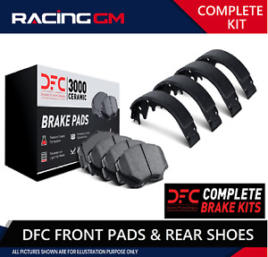 Front Rear DFC3000 Ceramic Brake Pads And Shoes Fits Mazda B Series Ranger 9"